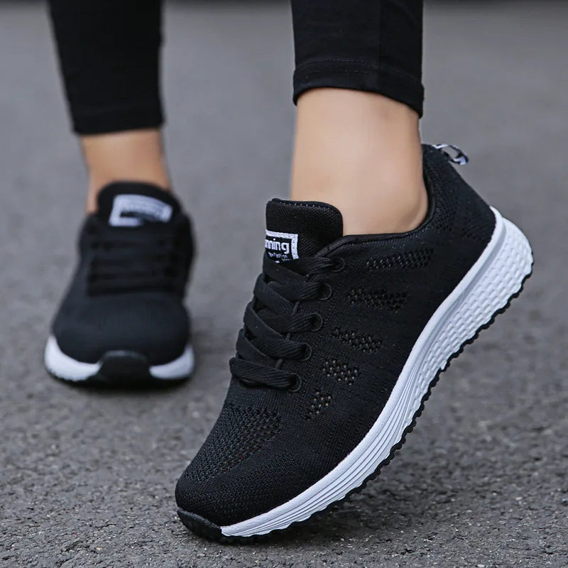 Cloud White Knit Sneakers